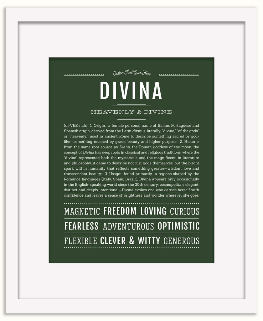 Divina | Name Art Print