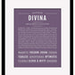 Divina | Name Art Print