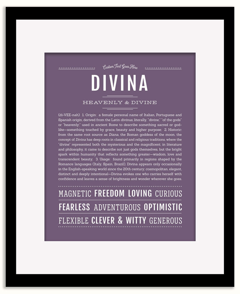 Divina | Name Art Print