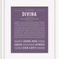 Divina | Name Art Print
