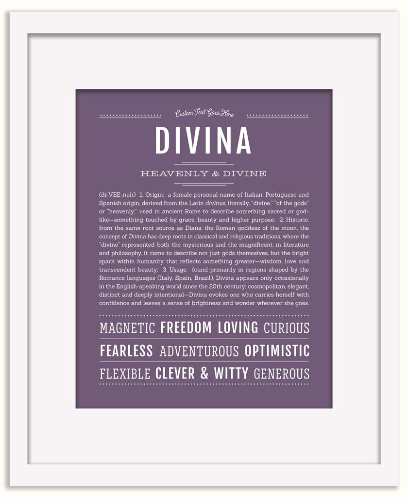 Divina | Name Art Print