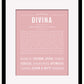 Divina | Name Art Print