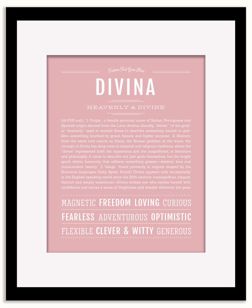 Divina | Name Art Print