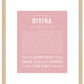 Divina | Name Art Print