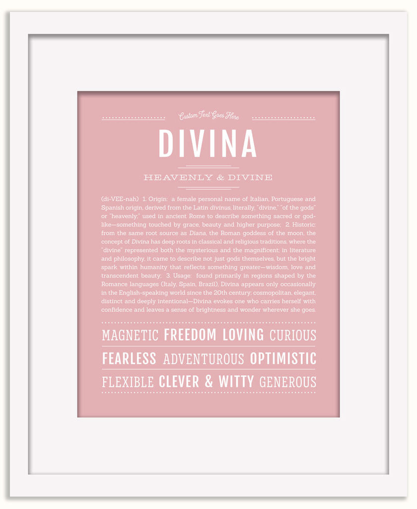 Divina | Name Art Print