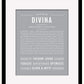 Divina | Name Art Print