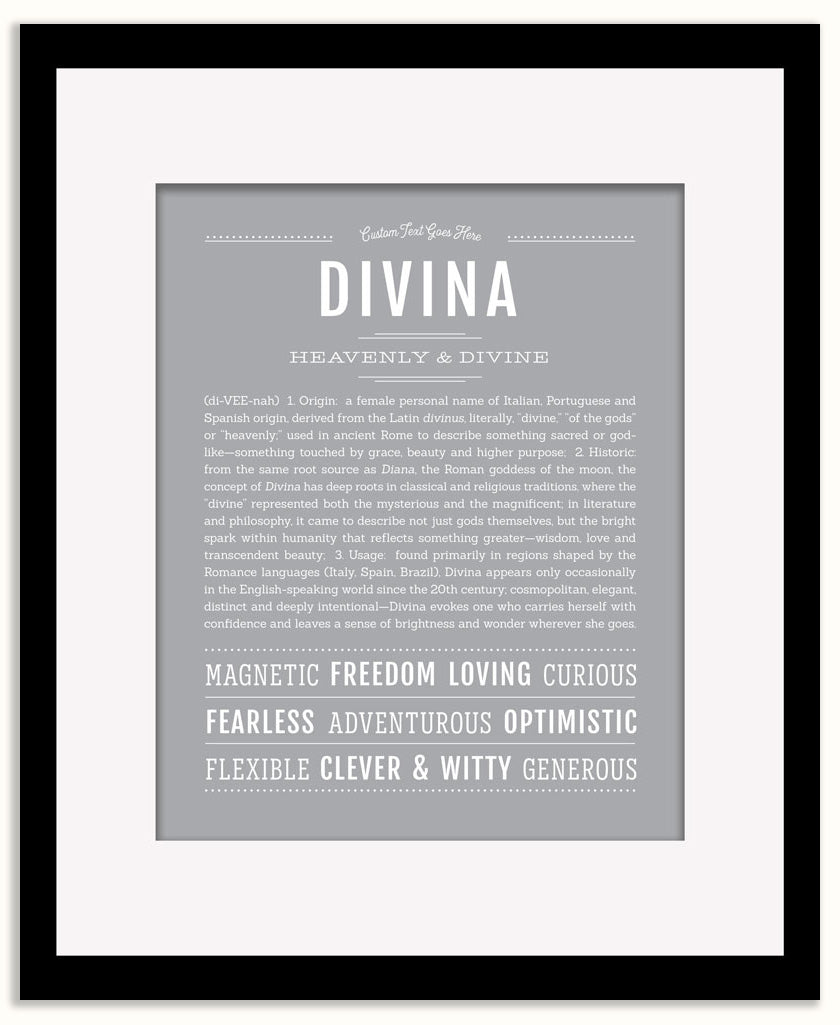 Divina | Name Art Print