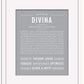 Divina | Name Art Print