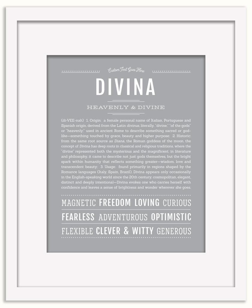 Divina | Name Art Print