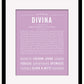Divina | Name Art Print