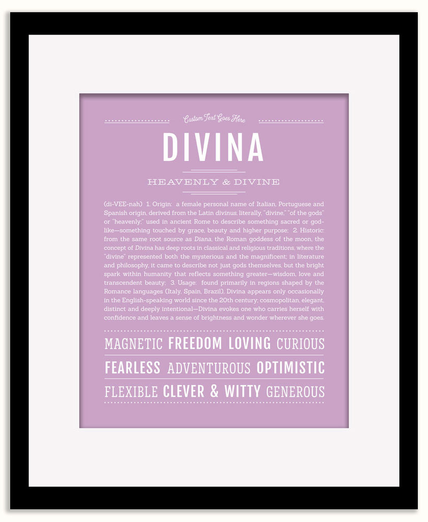 Divina | Name Art Print