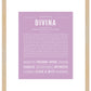Divina | Name Art Print