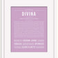 Divina | Name Art Print