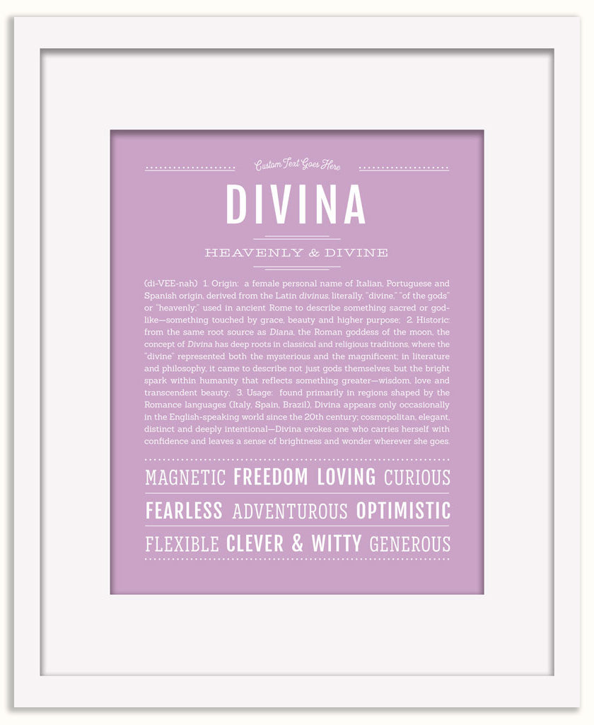 Divina | Name Art Print