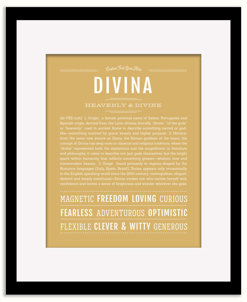 Divina | Name Art Print