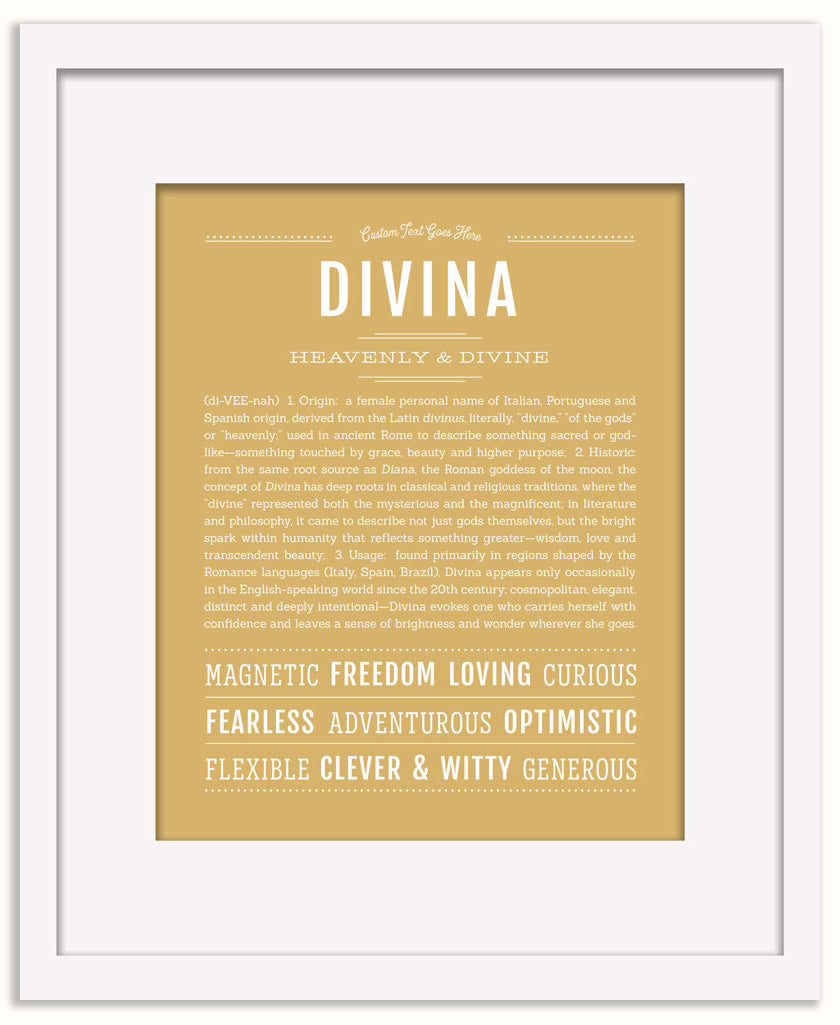 Divina | Name Art Print
