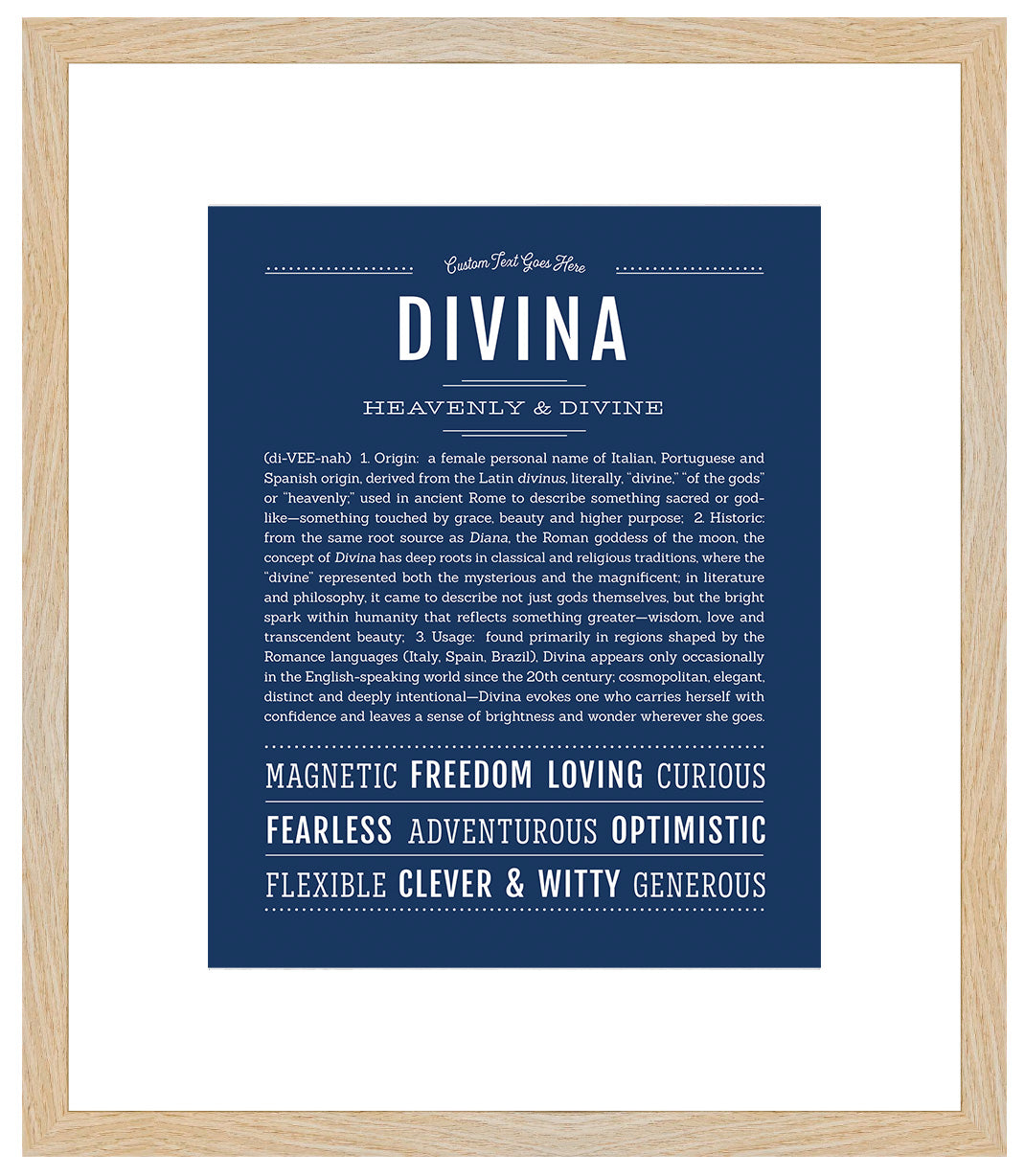 Divina | Name Art Print