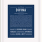 Divina | Name Art Print