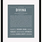 Divina | Name Art Print