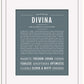 Divina | Name Art Print