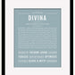 Divina | Name Art Print