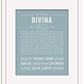 Divina | Name Art Print