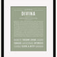 Divina | Name Art Print