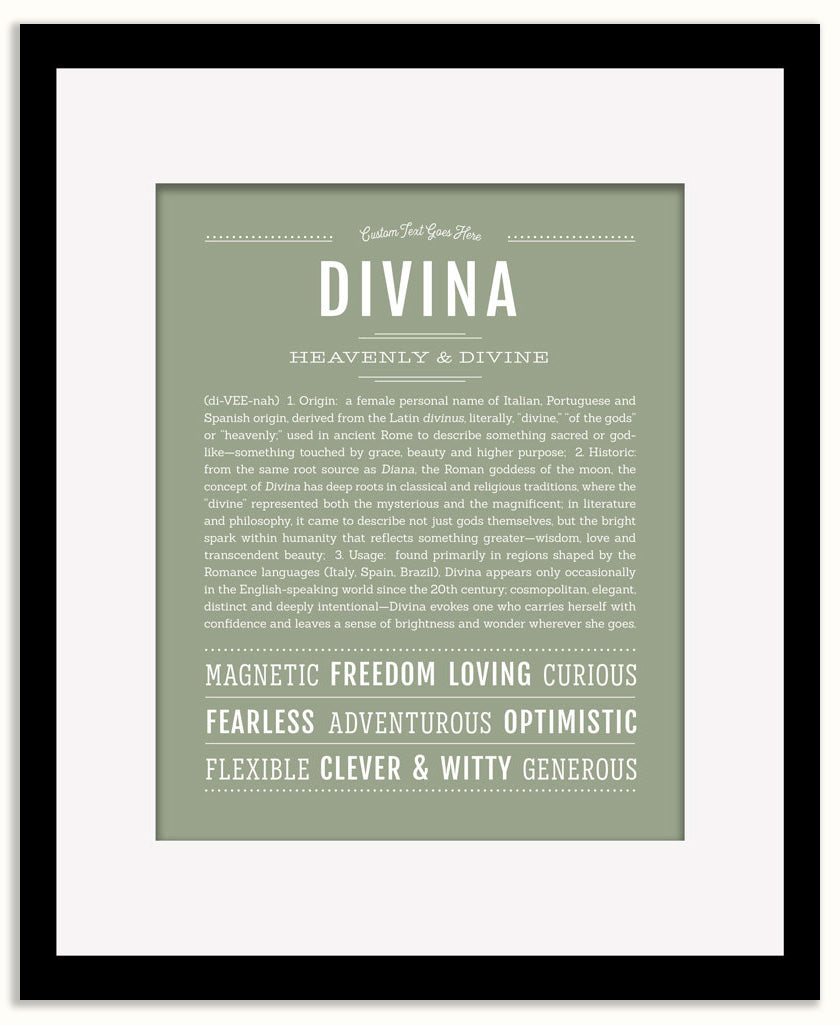 Divina | Name Art Print