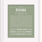Divina | Name Art Print