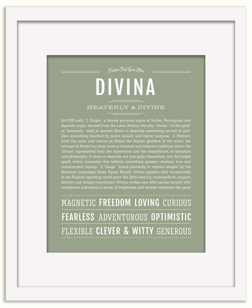 Divina | Name Art Print