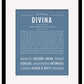 Divina | Name Art Print