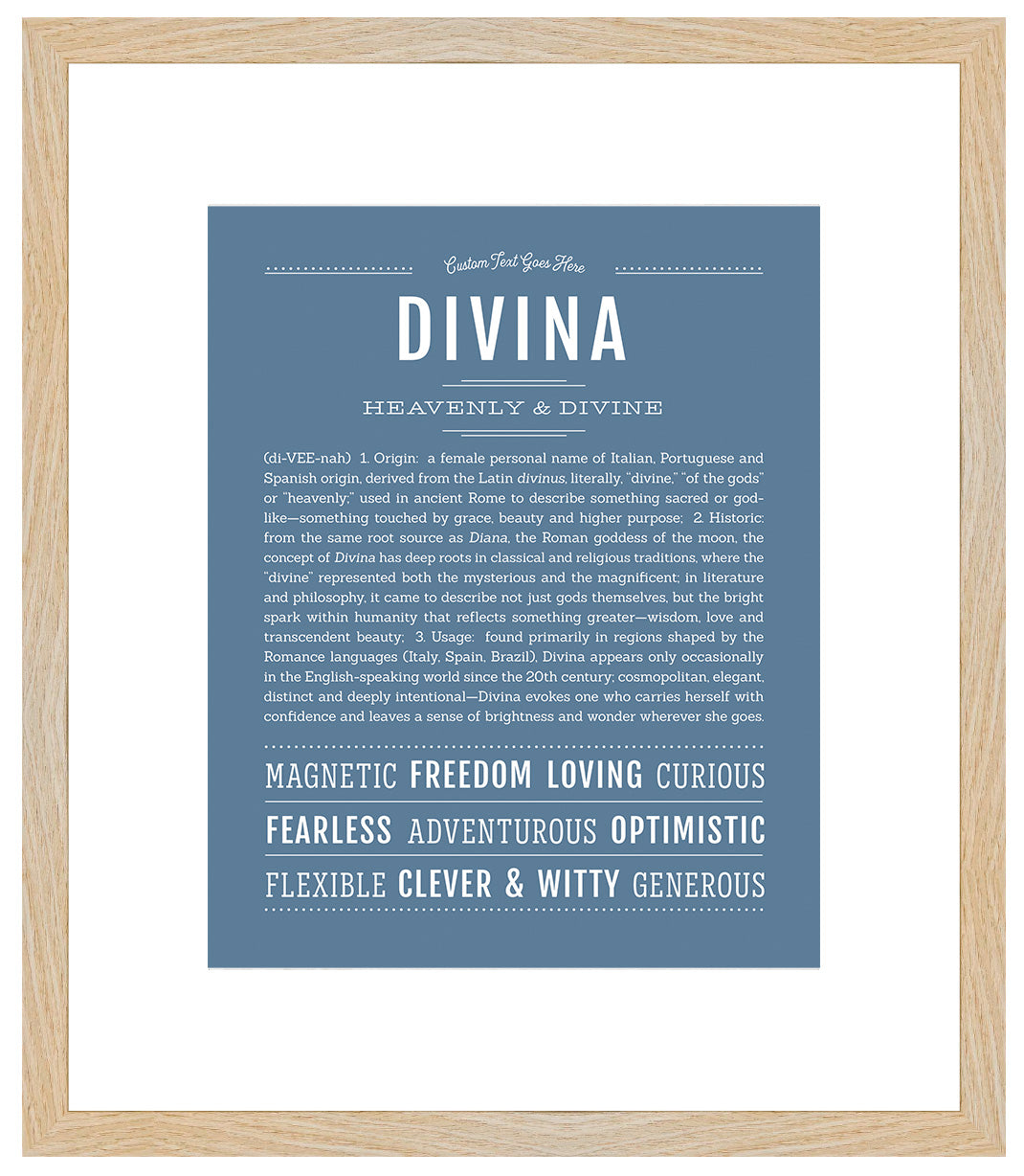 Divina | Name Art Print