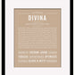 Divina | Name Art Print