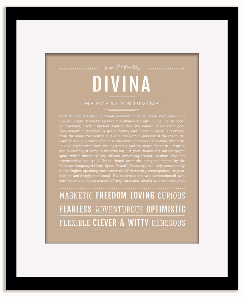 Divina | Name Art Print