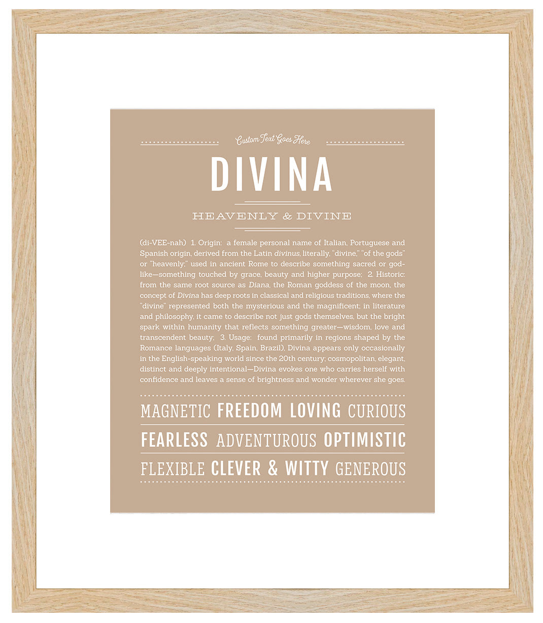 Divina | Name Art Print