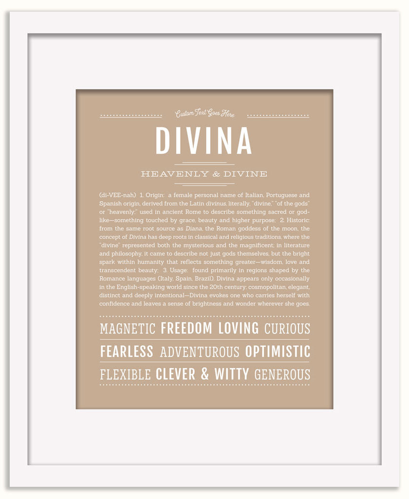 Divina | Name Art Print