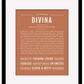 Divina | Name Art Print
