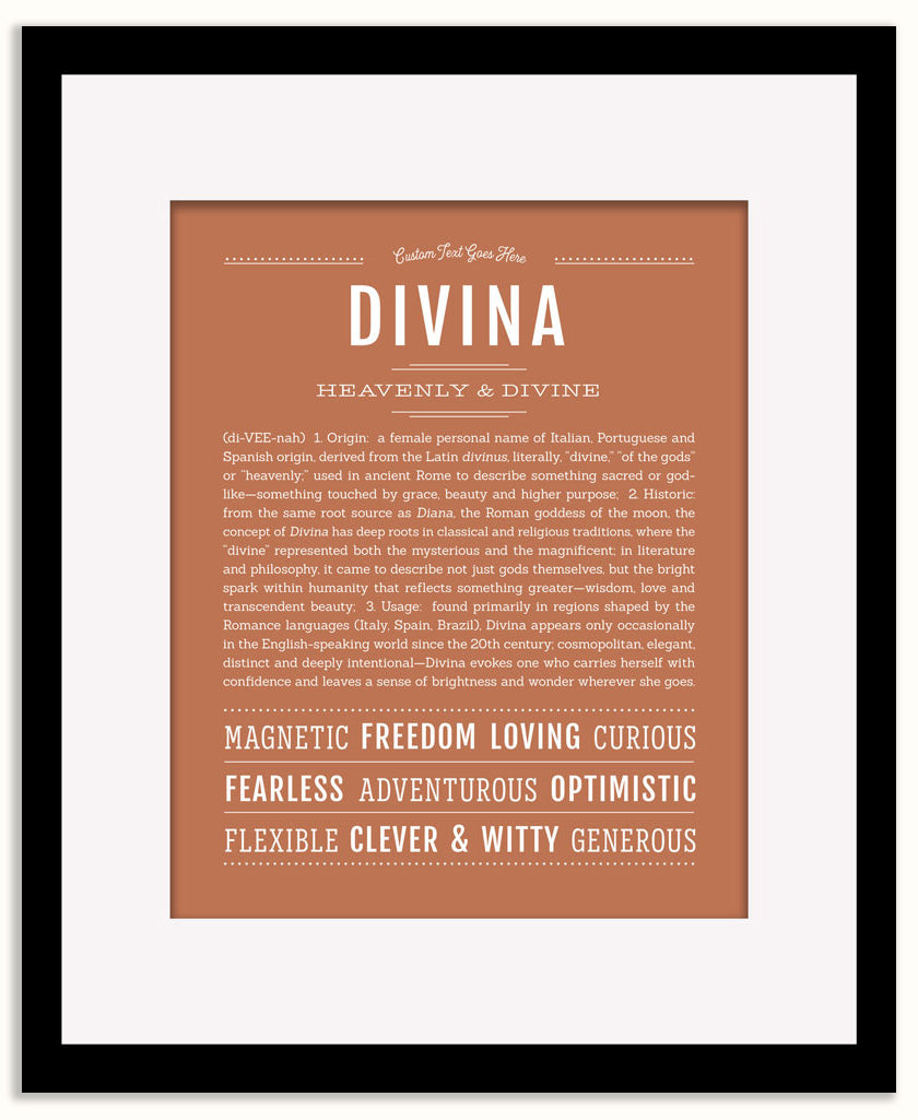 Divina | Name Art Print