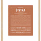 Divina | Name Art Print