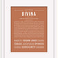 Divina | Name Art Print