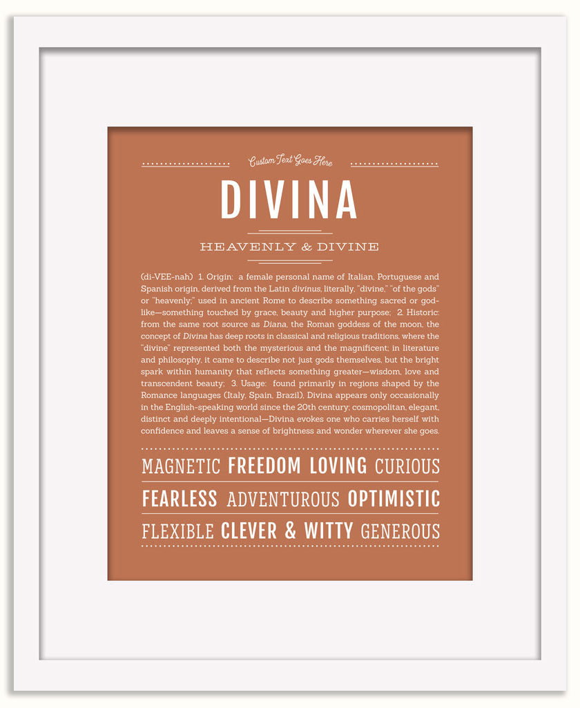 Divina | Name Art Print