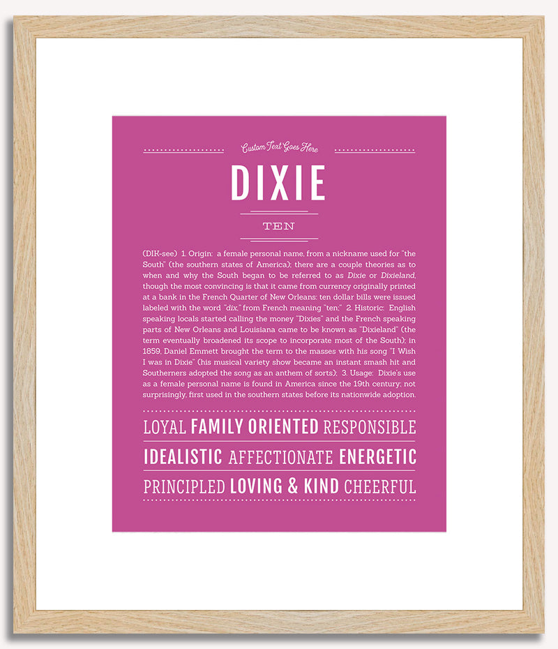 Dixie | Name Art Print