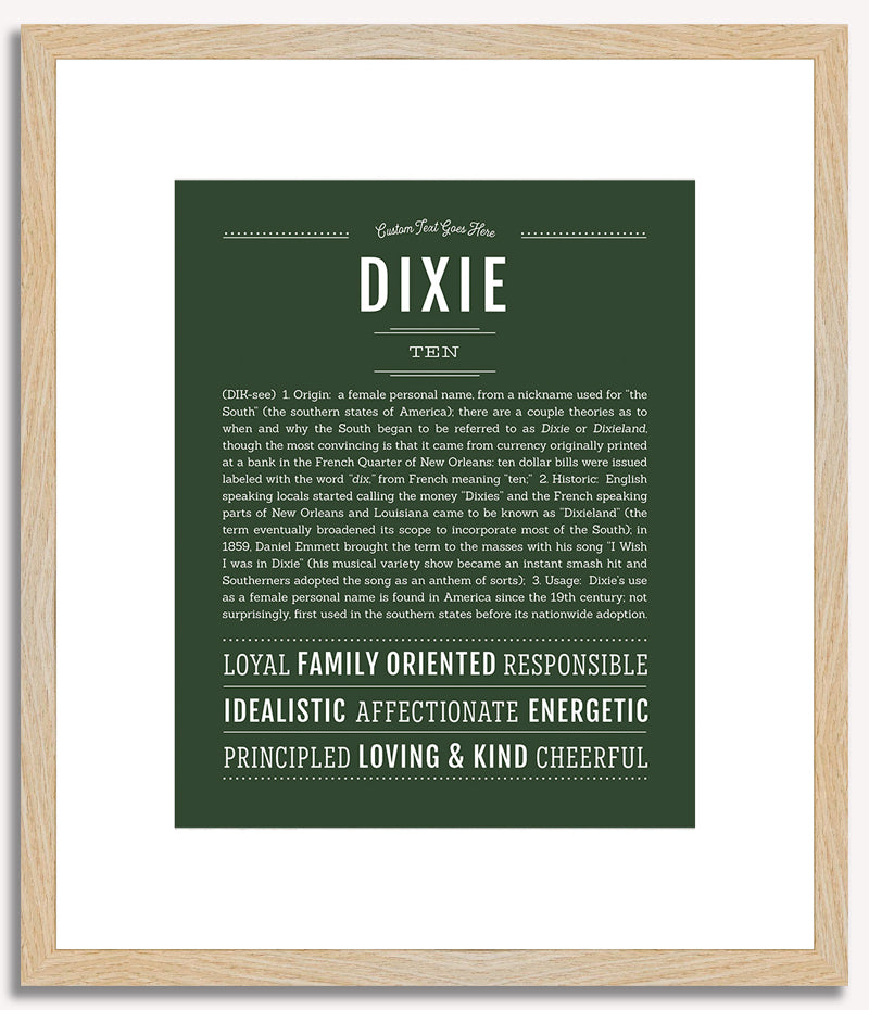 Dixie | Name Art Print