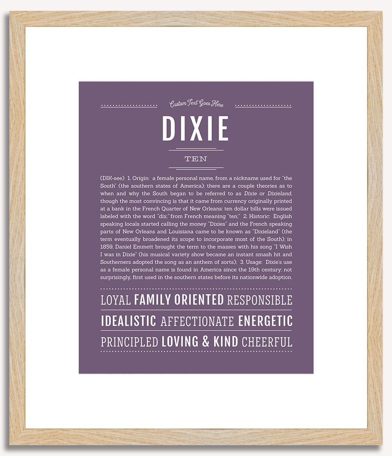 Dixie | Name Art Print