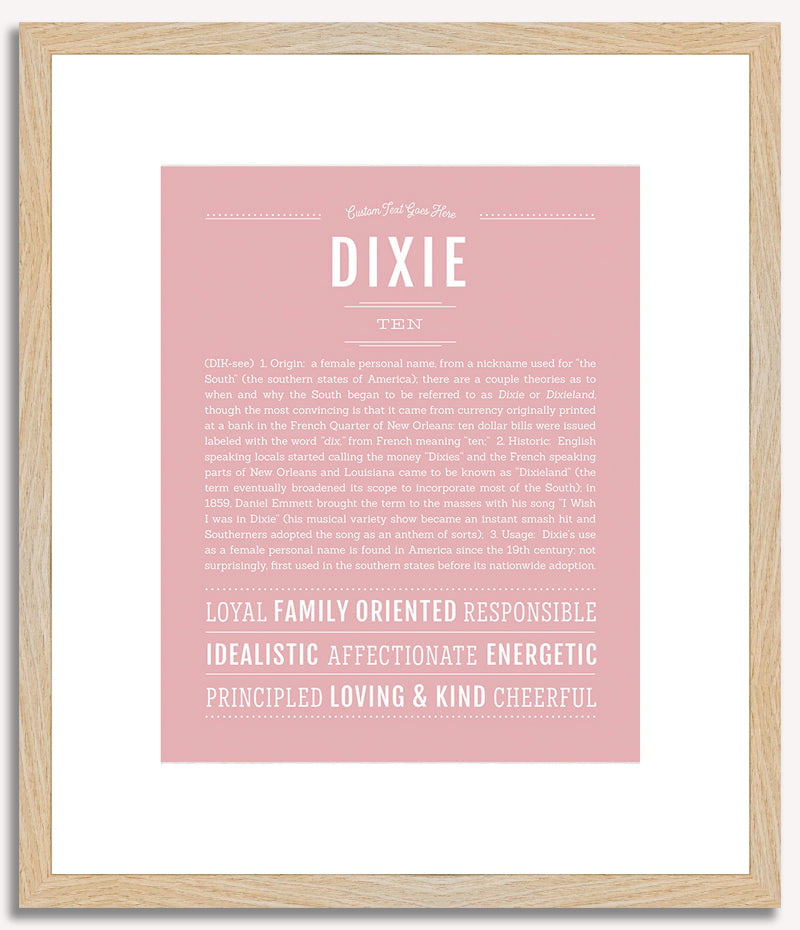 Dixie | Name Art Print