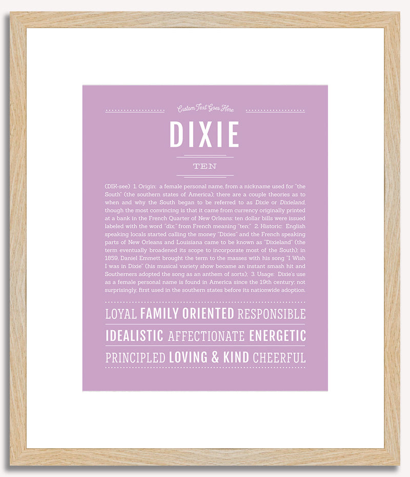 Dixie | Name Art Print