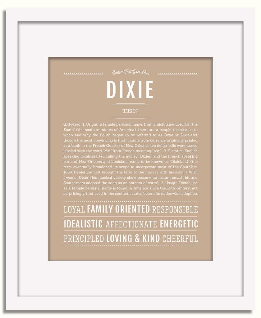 Frame Options | Tan | White Frame, Matted