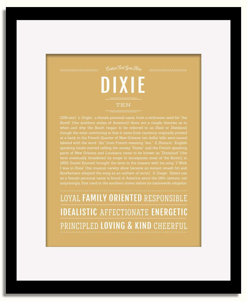 Frame Options | Matte Gold | Black Frame, Matted