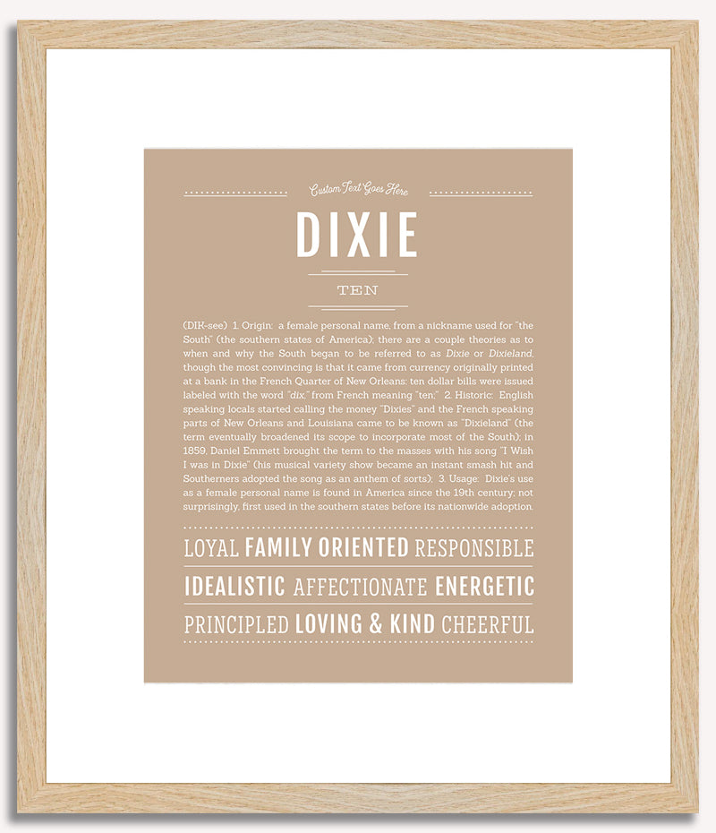 Dixie | Name Art Print