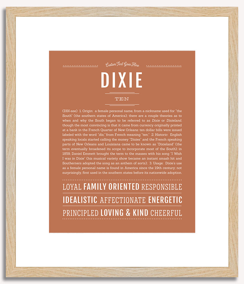 Dixie | Name Art Print